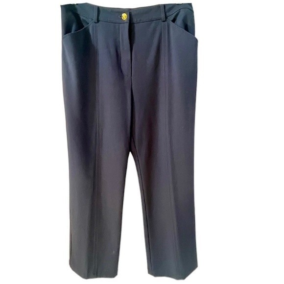 St. John Collection Straight Leg Pants in Navy 14 - Picture 2 of 13